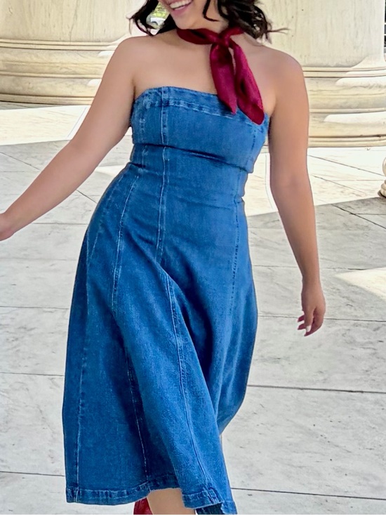 GAP Dresses & Skirts - GAP Blue Denim Midi Dress